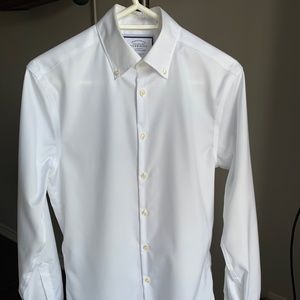 Charles Tyrwhitt White Button-Down Collar 15/34